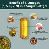 PURE NUTRITION Omega 3-6-9 Softgels side view