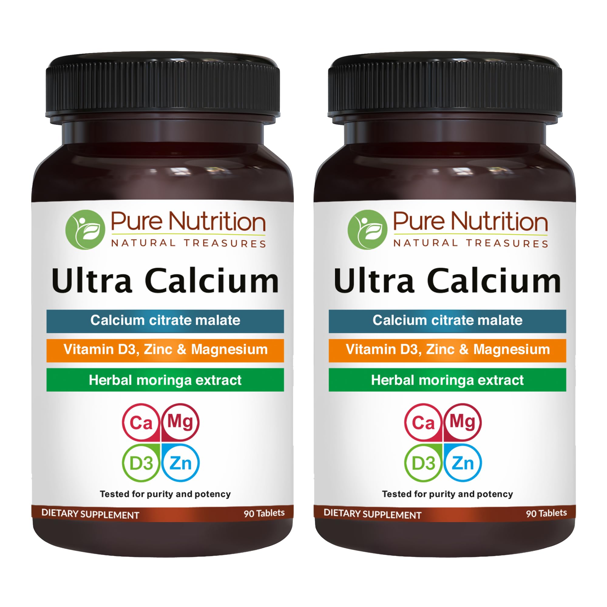 PURE NUTRITION Ultra Calcium Citrate 1250 mg front view