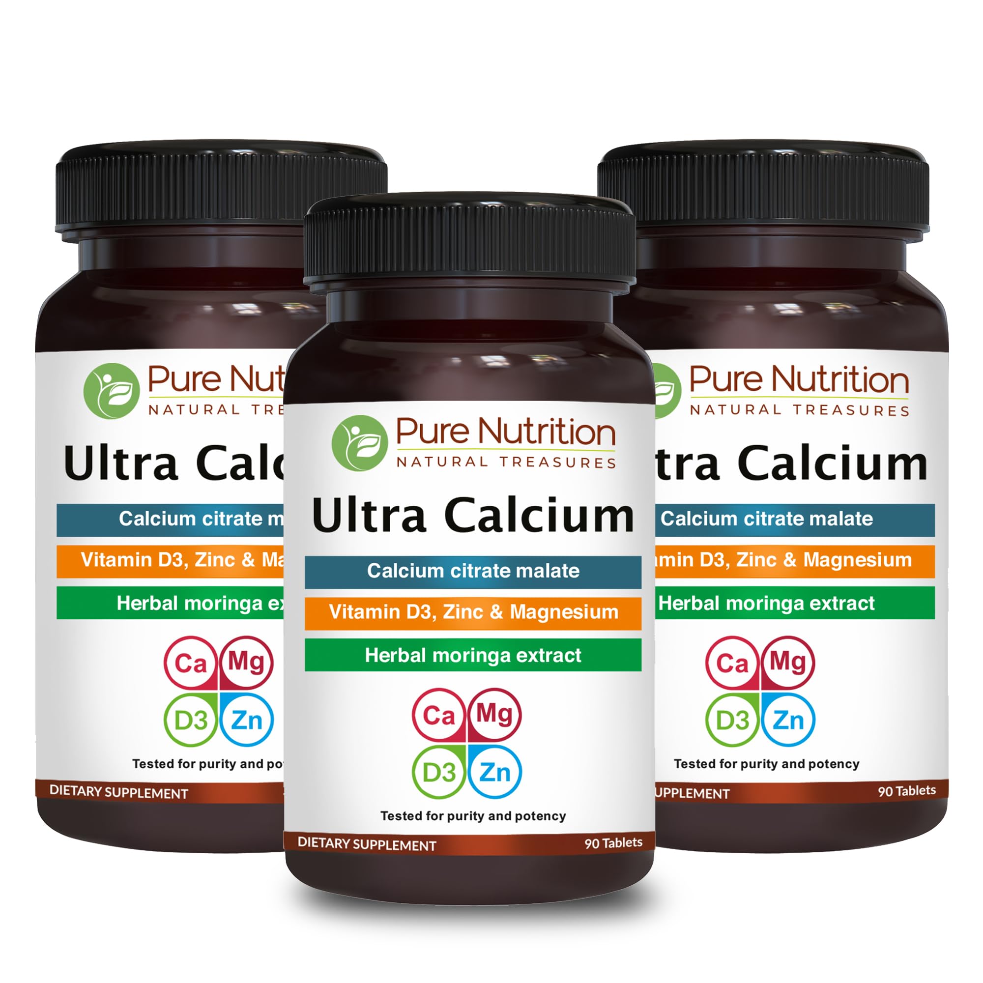 PURE NUTRITION Ultra Calcium Citrate 1250 mg front view