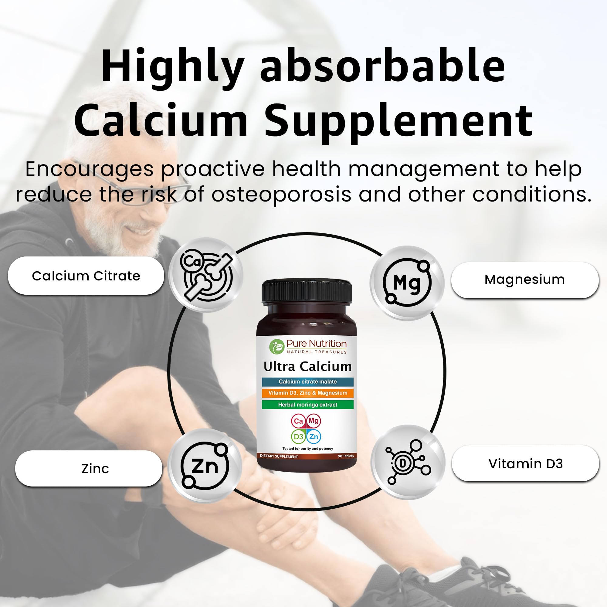 PURE NUTRITION Ultra Calcium Citrate 1250 mg ingredients list