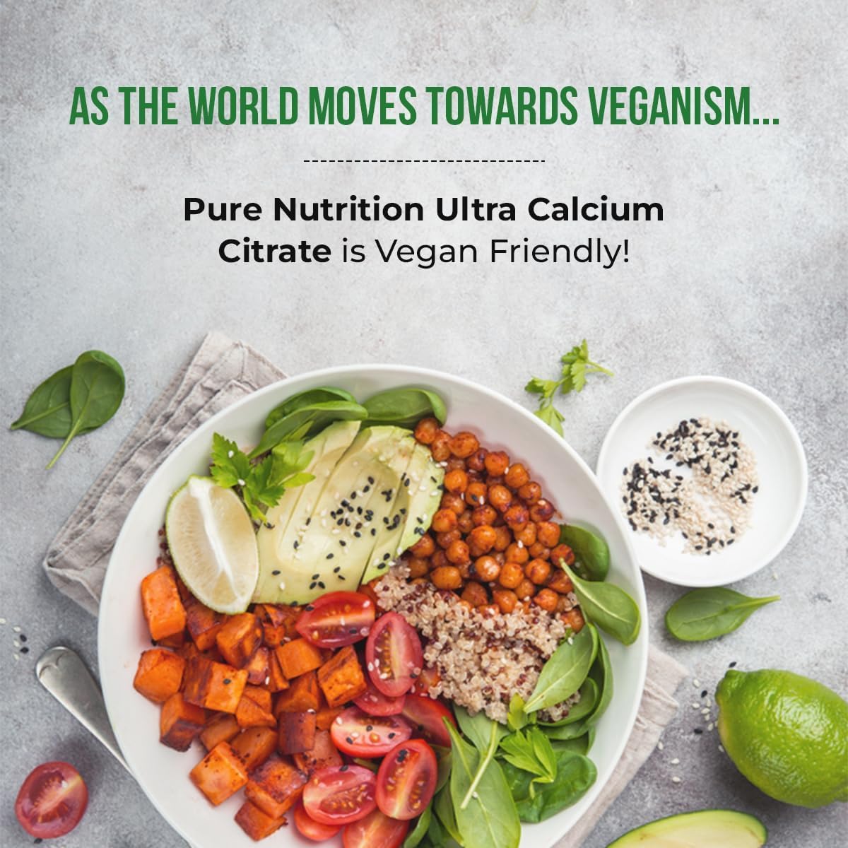 PURE NUTRITION Ultra Calcium Citrate 1250 mg lifestyle shot