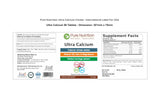 PURE NUTRITION Ultra Calcium Citrate 1250 mg on a wooden table