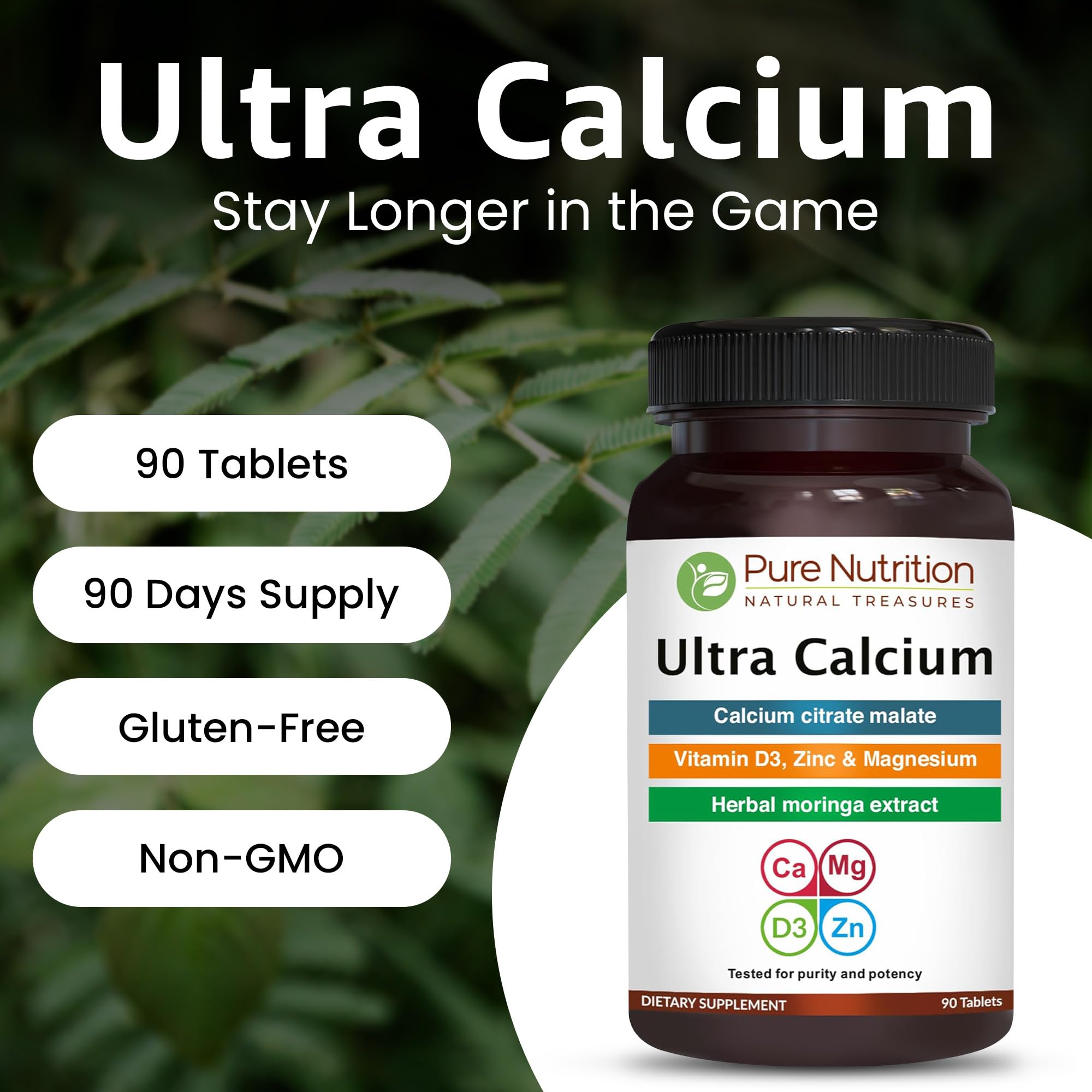 PURE NUTRITION Ultra Calcium Citrate 1250 mg packaging