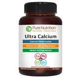 PURE NUTRITION Ultra Calcium Citrate 1250 mg Tablets front view