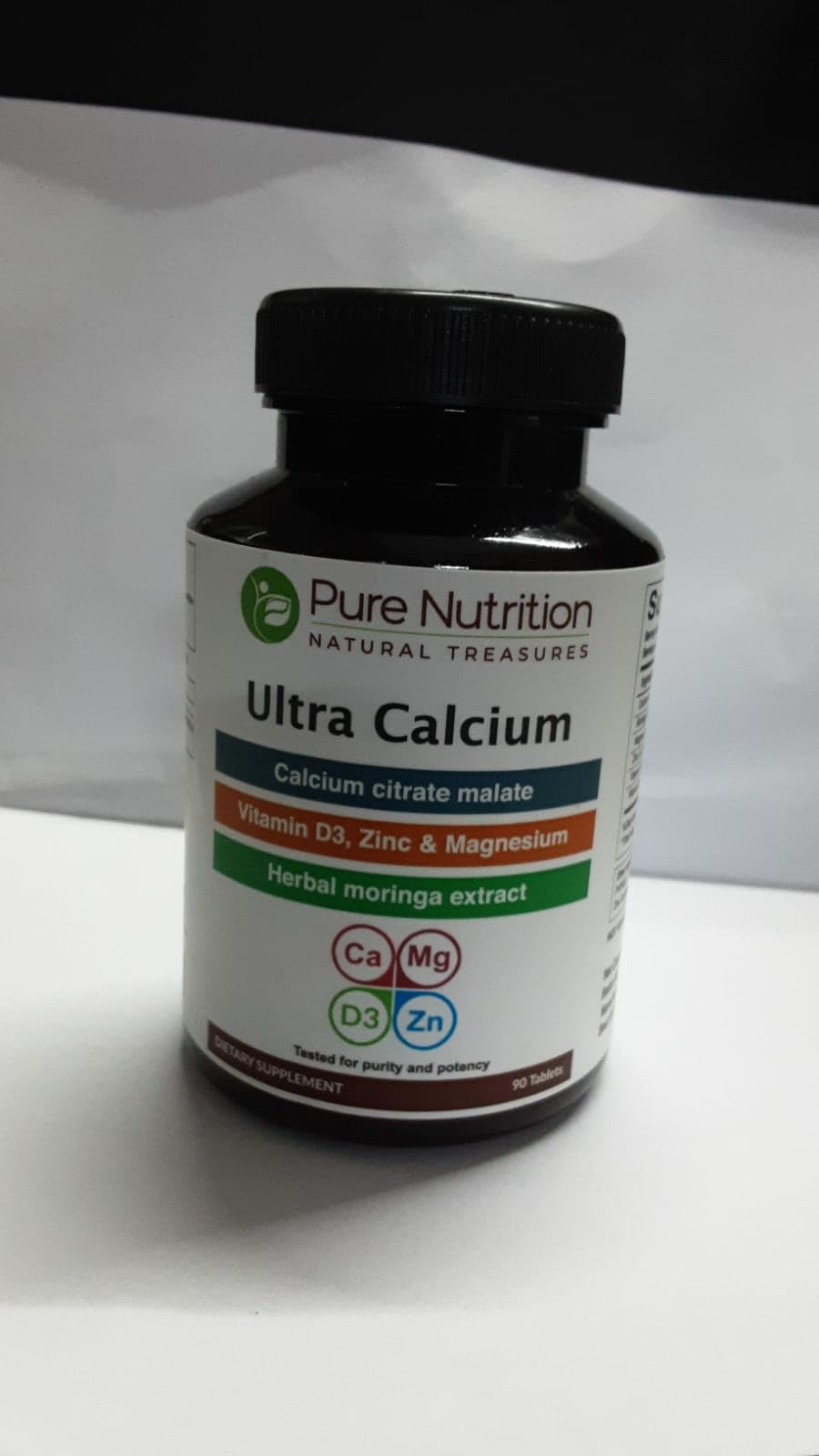 PURE NUTRITION Ultra Calcium Citrate 1250 mg with a measuring spoon