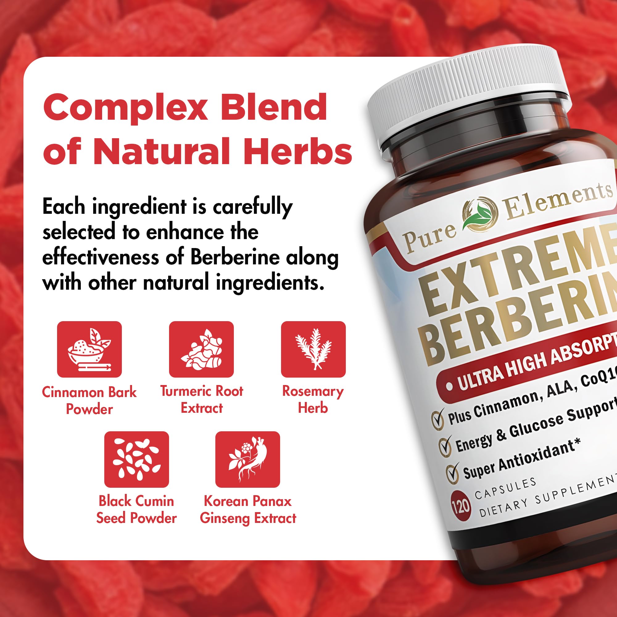 Pure Organic Elements Blended Vitamin & Mineral Supplement label close-up