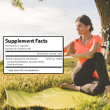 Pure Organic Elements Liposomal Vitamin C 1400mg supplement on a wooden table