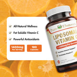 Pure Organic Elements Liposomal Vitamin C 1400mg supplement packaging