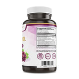 Pure Organic Elements Resveratrol 1450mg Extra Strength capsules in a hand