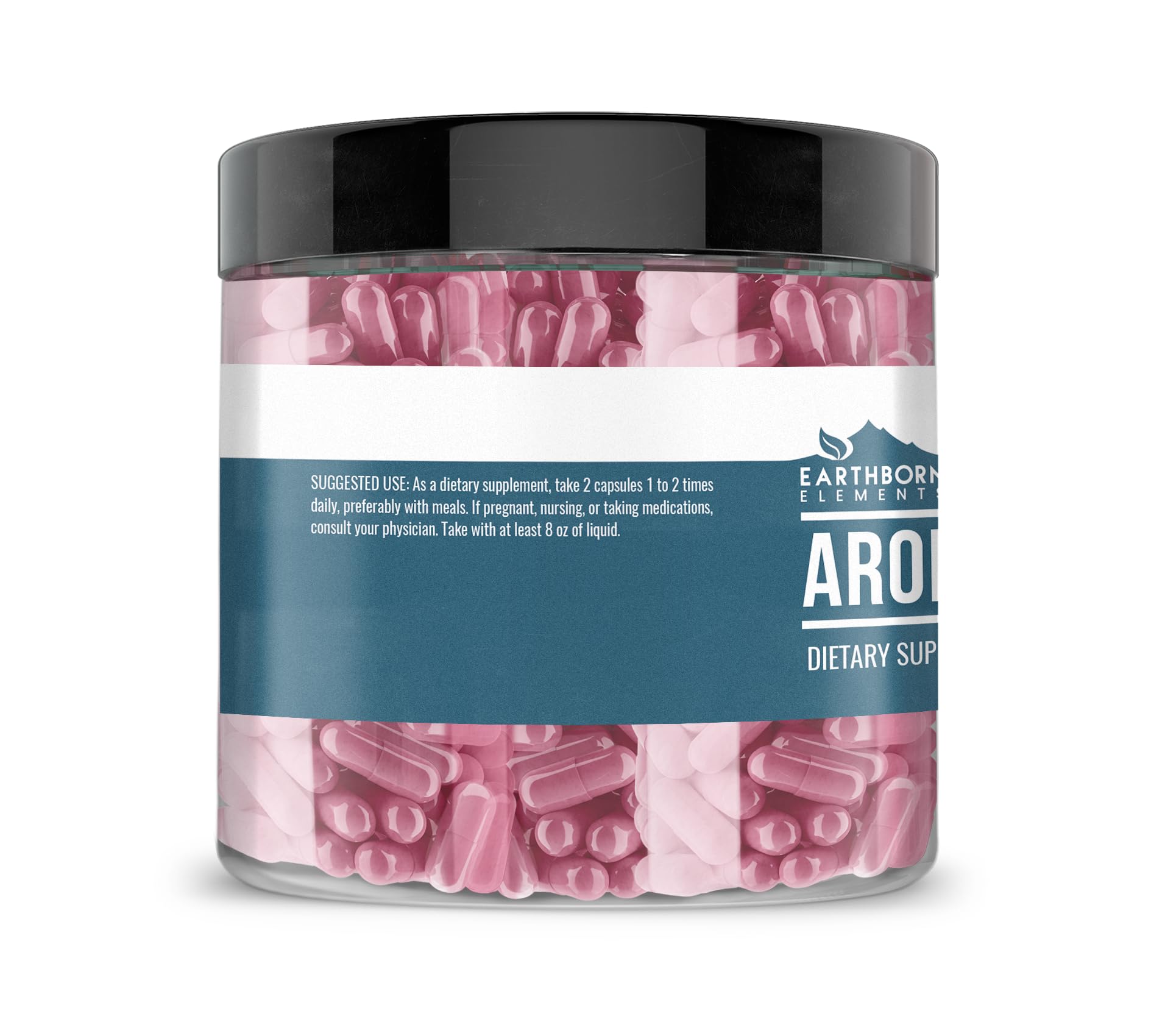 PURE ORIGINAL INGREDIENTS Aronia Berry Extract Capsules bottle side view