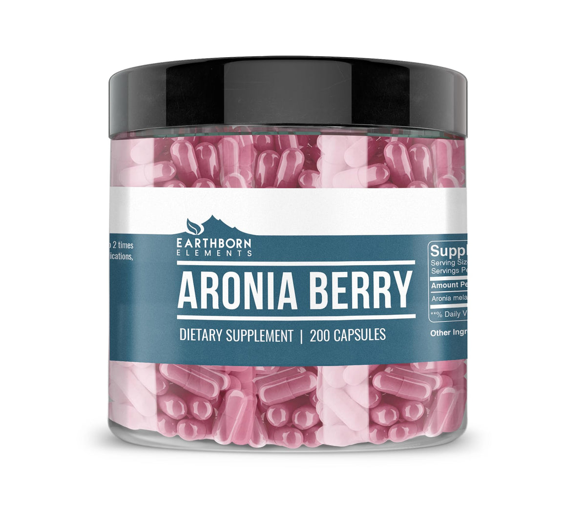 PURE ORIGINAL INGREDIENTS Aronia Berry Extract Capsules front view