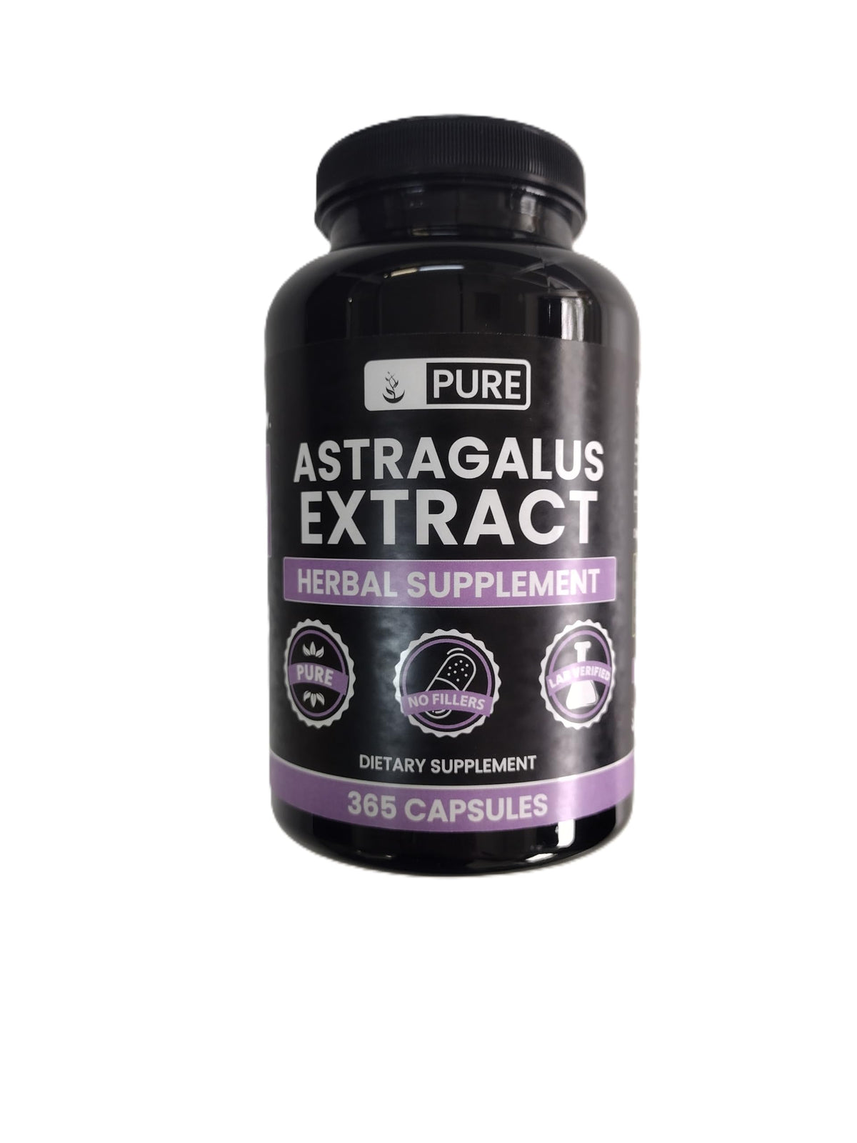 PURE ORIGINAL INGREDIENTS Astragalus Capsules front view