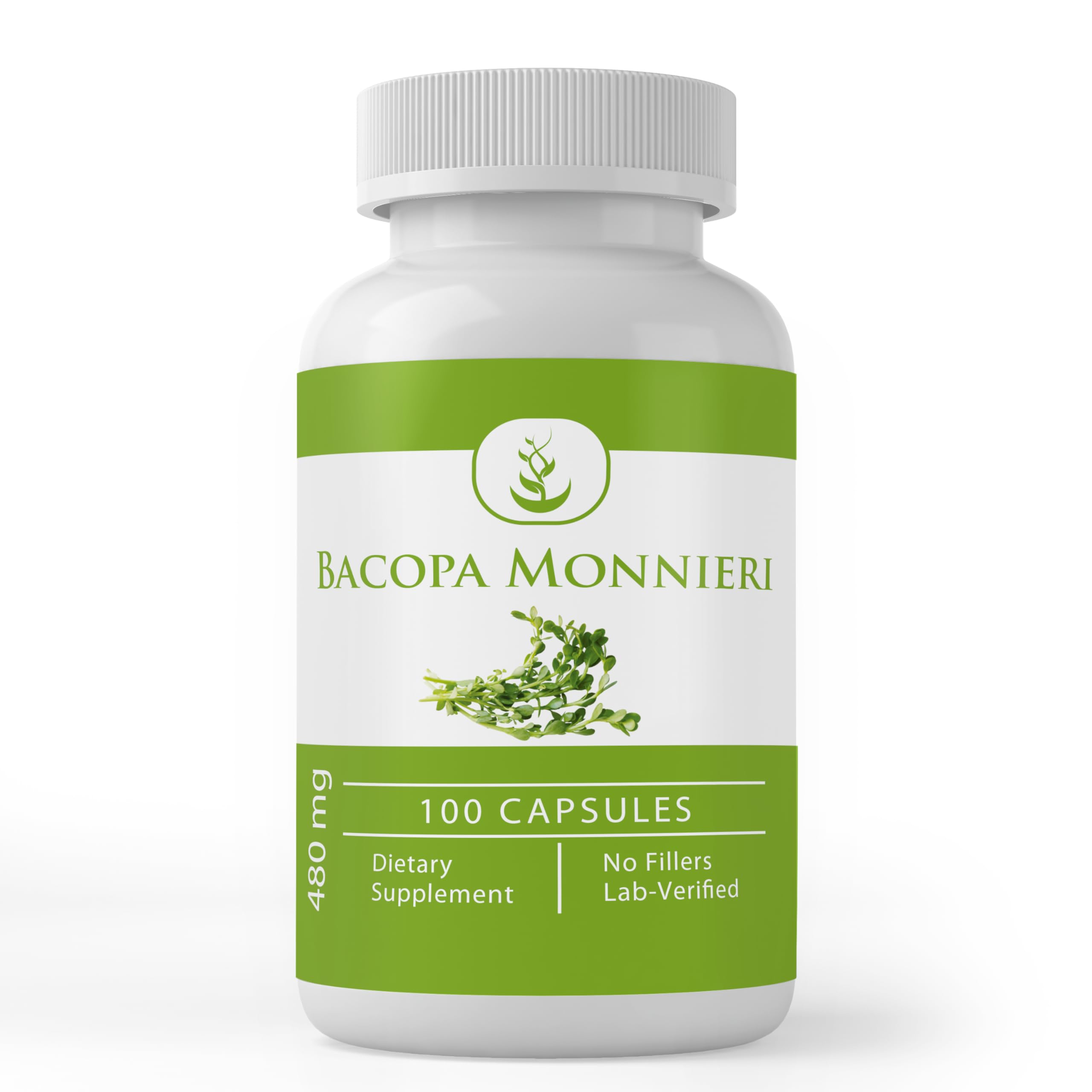 PURE ORIGINAL INGREDIENTS Bacopa Monnieri Capsules front view