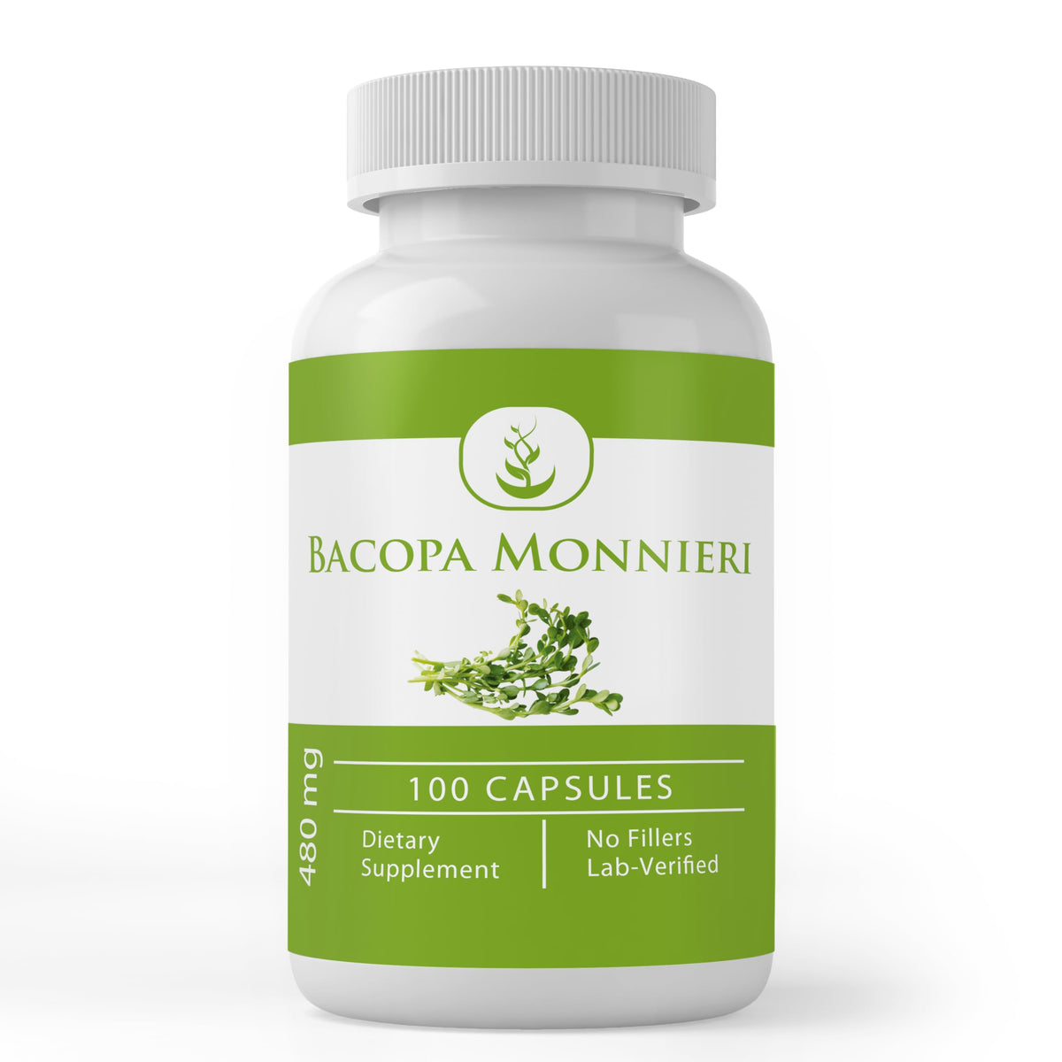 PURE ORIGINAL INGREDIENTS Bacopa Monnieri Capsules front view