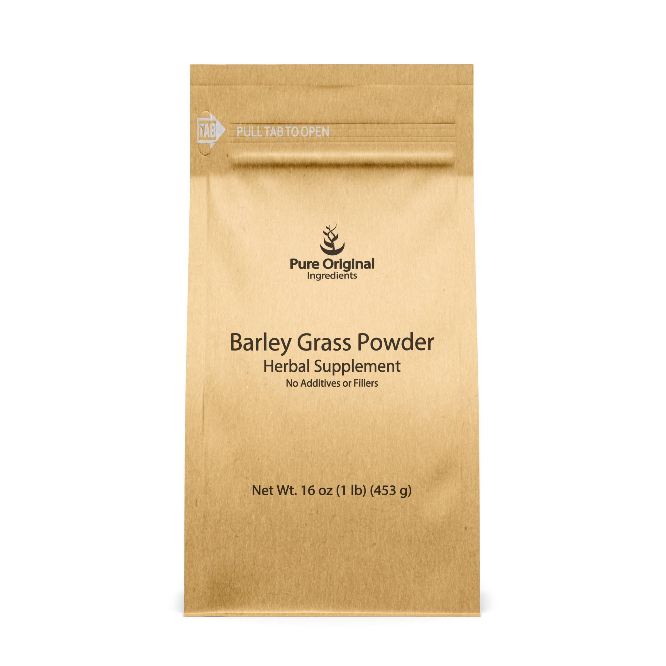 PURE ORIGINAL INGREDIENTS Barley Grass Powder front view packaging