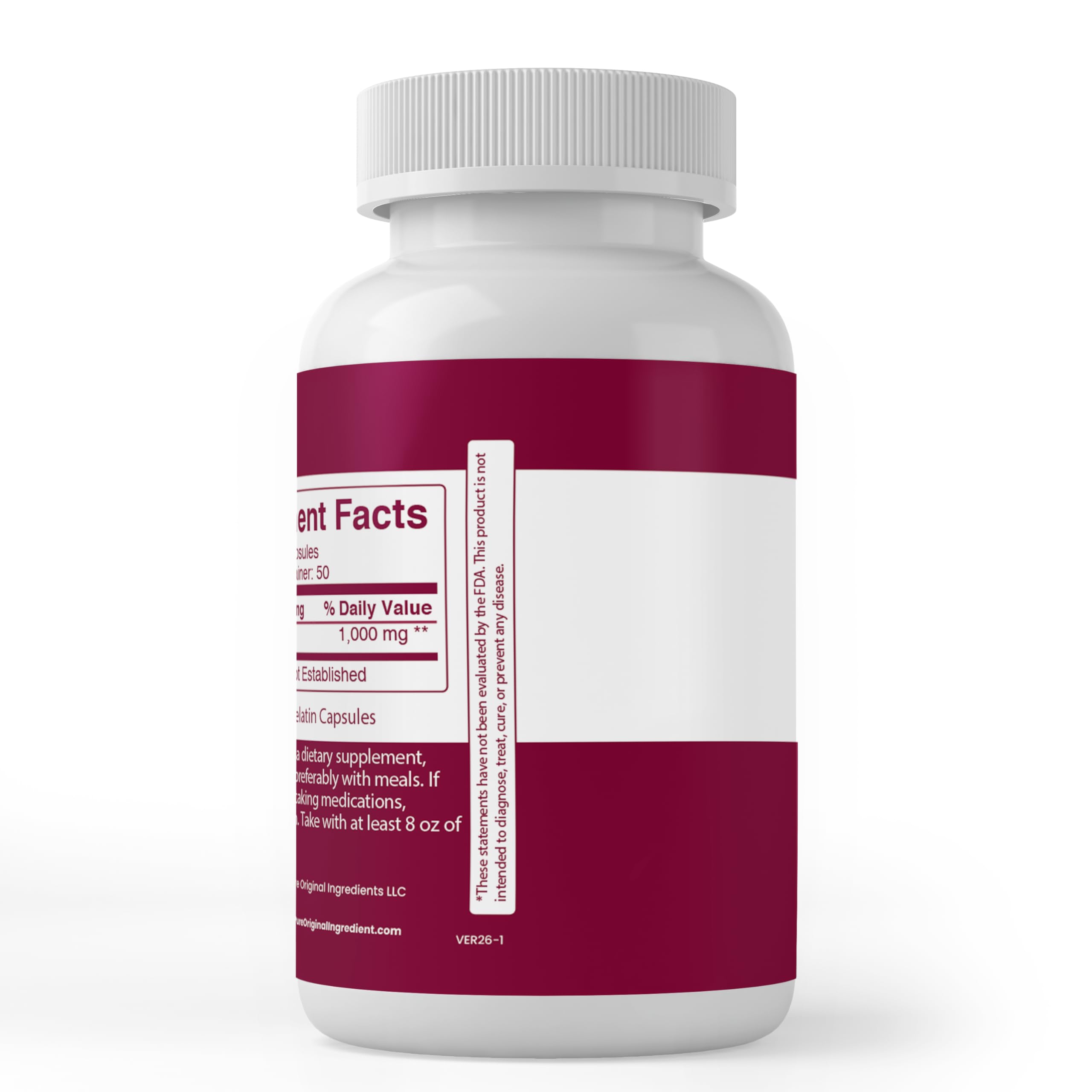 PURE ORIGINAL INGREDIENTS Beet Root Capsules packaging