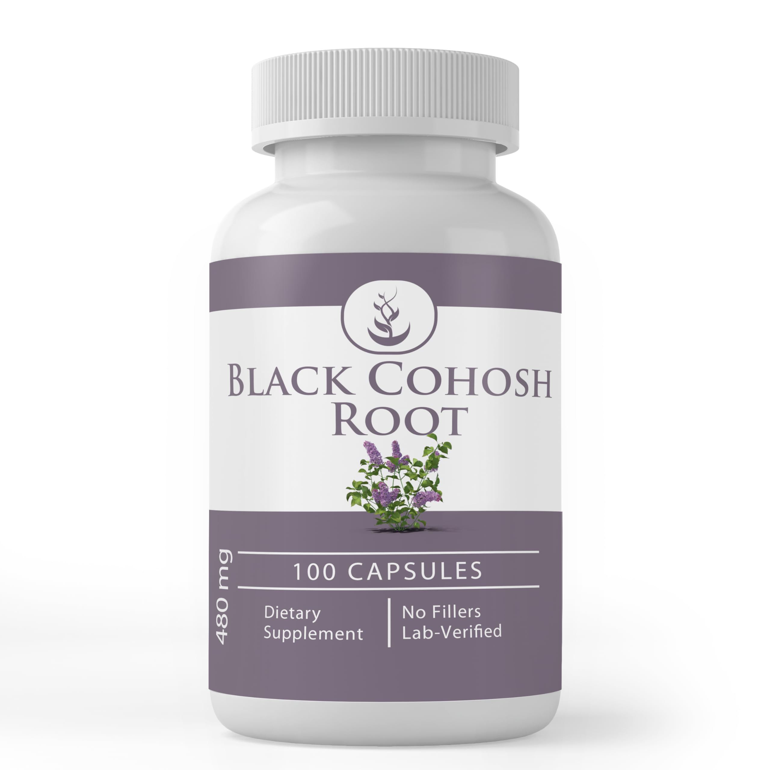 PURE ORIGINAL INGREDIENTS Black Cohosh Root Capsules front view