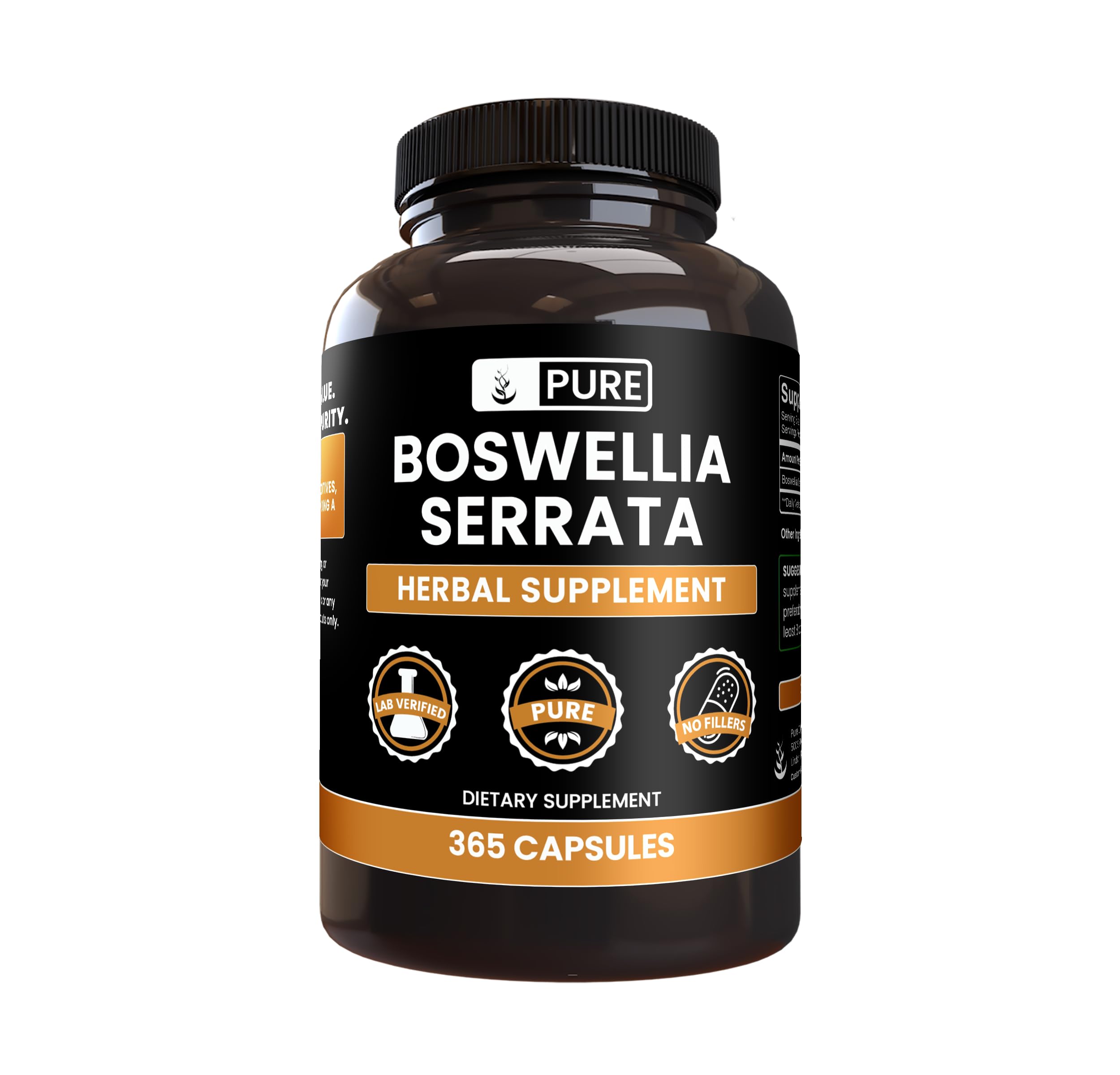 PURE ORIGINAL INGREDIENTS Boswellia Serrata Capsules front view