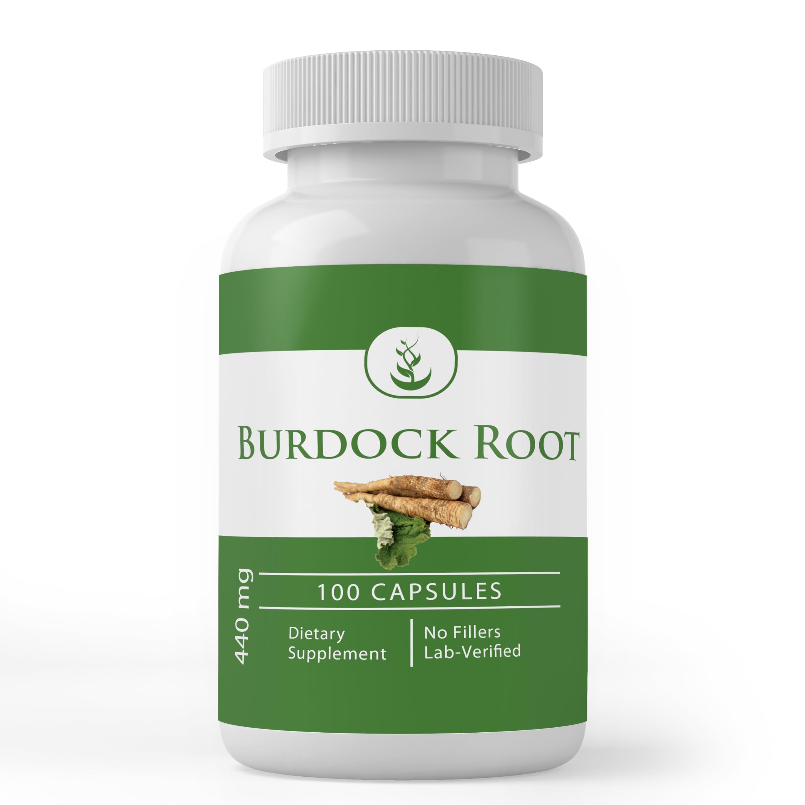 PURE ORIGINAL INGREDIENTS Burdock Root Capsules front view