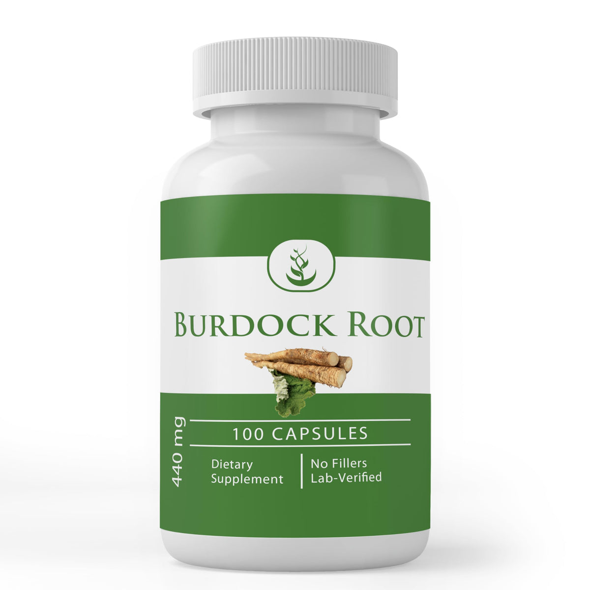 PURE ORIGINAL INGREDIENTS Burdock Root Capsules front view
