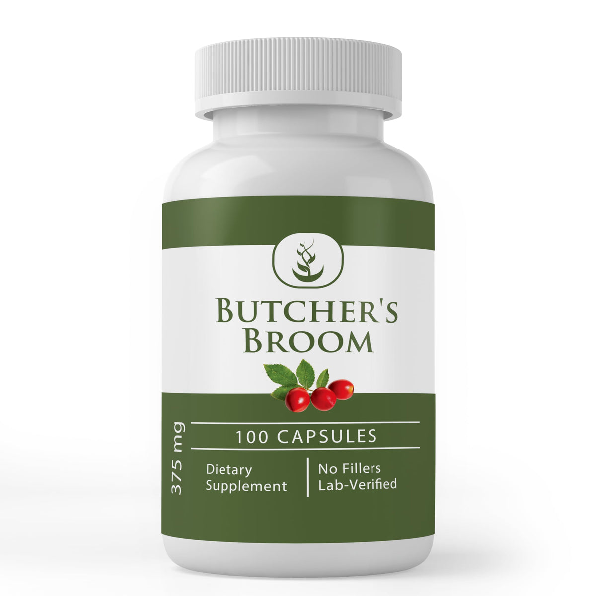 PURE ORIGINAL INGREDIENTS Butcher's Broom Capsules front view