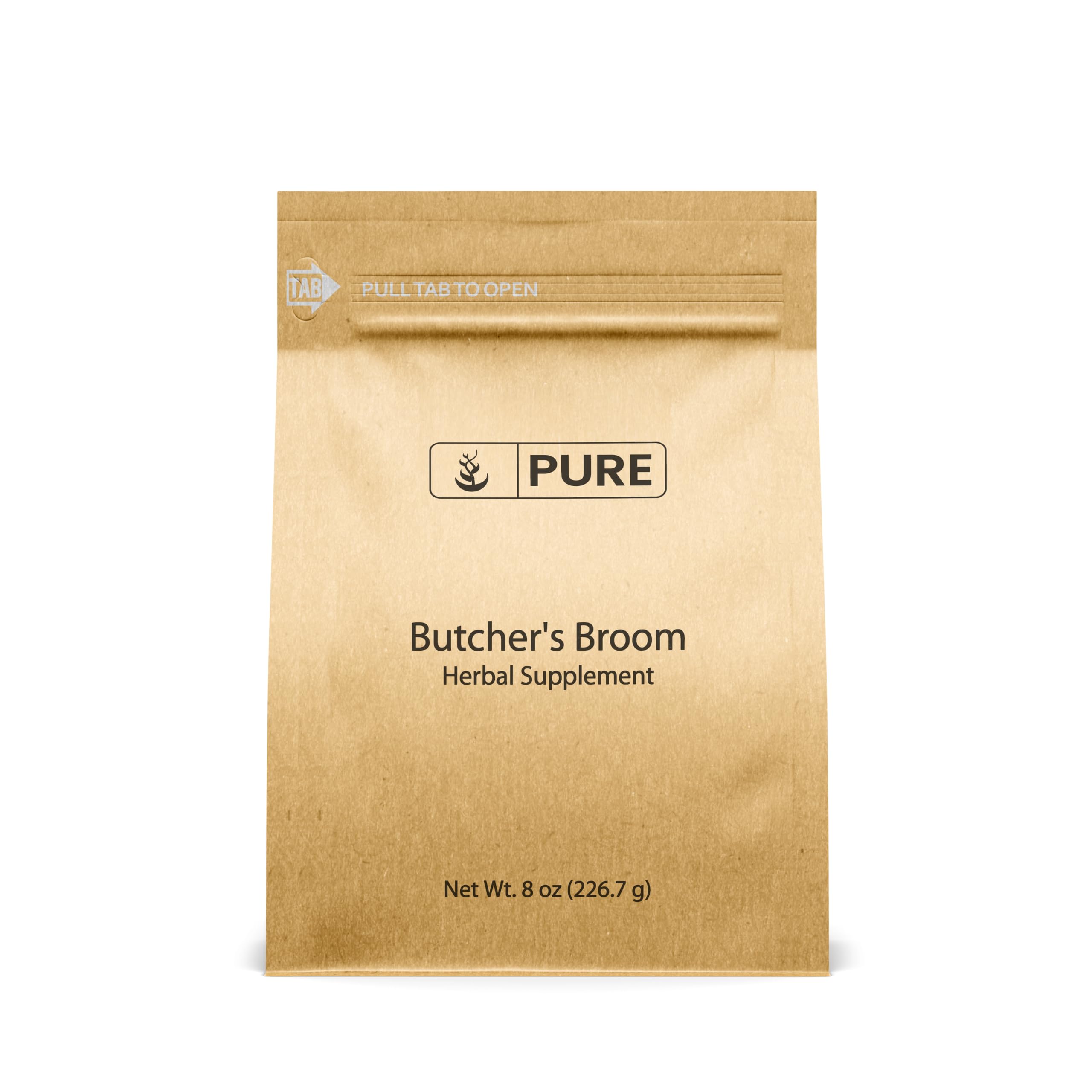 PURE ORIGINAL INGREDIENTS Butcher's Broom Powder 227g front view