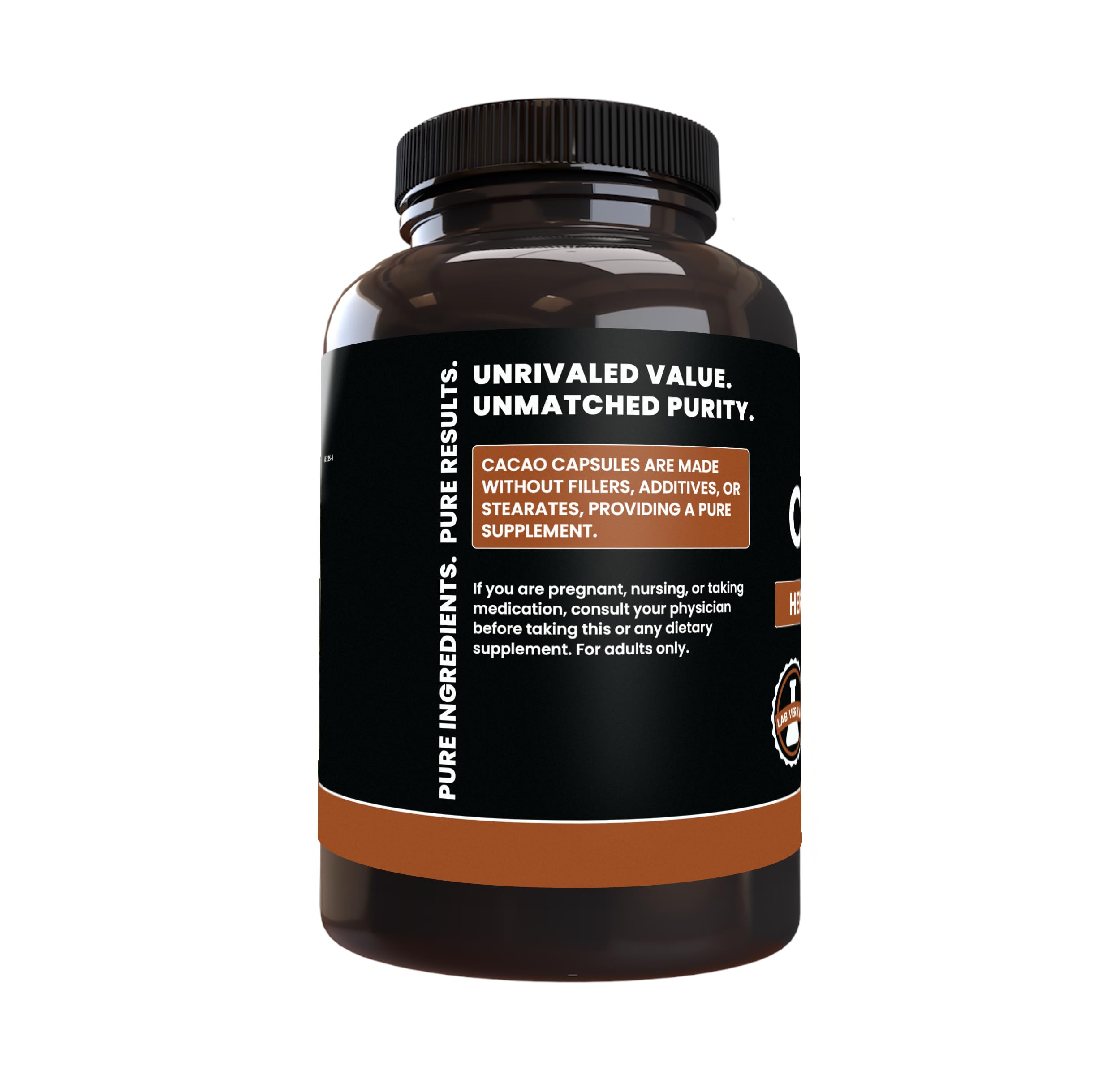 PURE ORIGINAL INGREDIENTS Cacao Capsules packaging