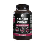 PURE ORIGINAL INGREDIENTS Calcium Citrate Capsules bottle front view