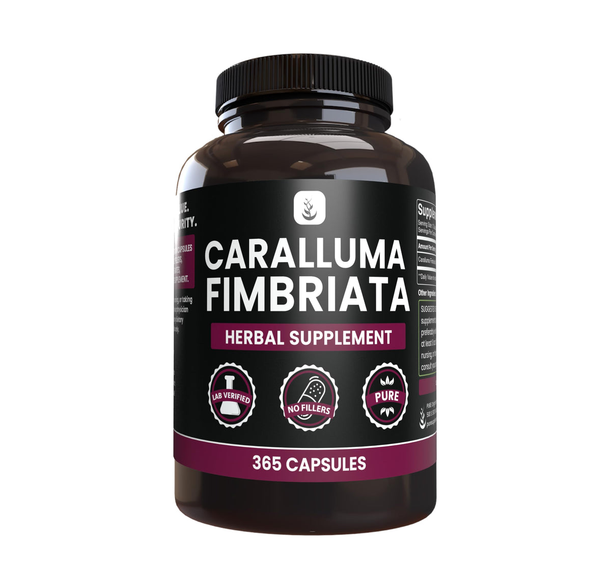 PURE ORIGINAL INGREDIENTS Caralluma Fimbriata Capsules front view