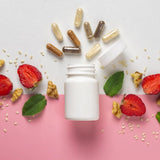 PURE ORIGINAL INGREDIENTS Caralluma Fimbriata Capsules on a wooden table