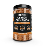 PURE ORIGINAL INGREDIENTS Ceylon Cinnamon Capsules bottle front view