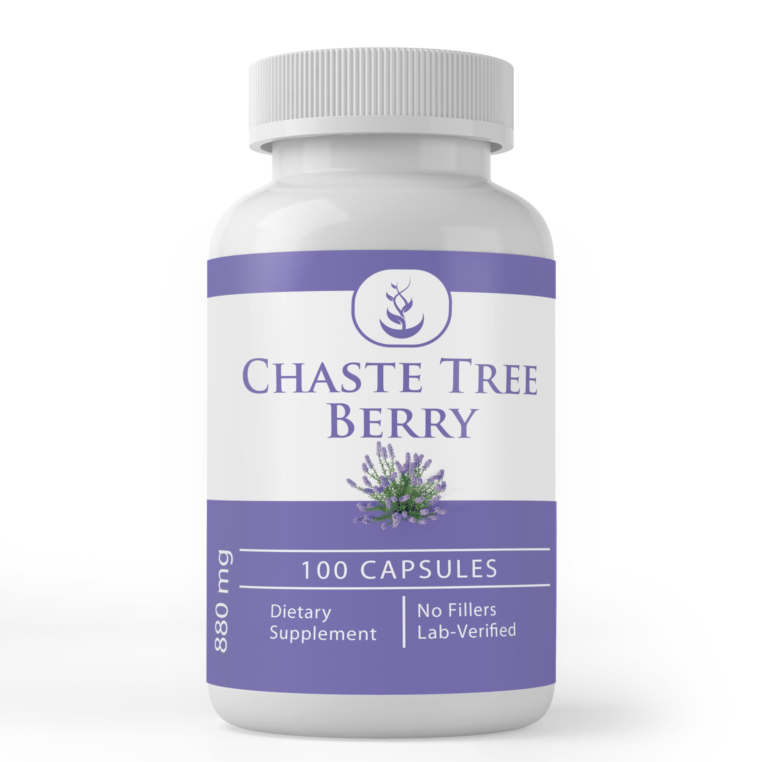 PURE ORIGINAL INGREDIENTS Chasteberry Capsules front view