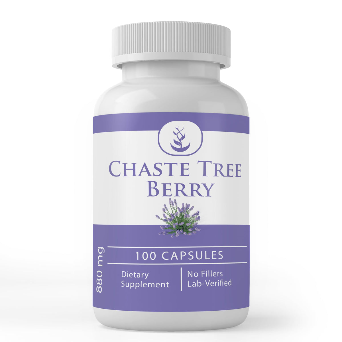 PURE ORIGINAL INGREDIENTS Chasteberry Capsules front view