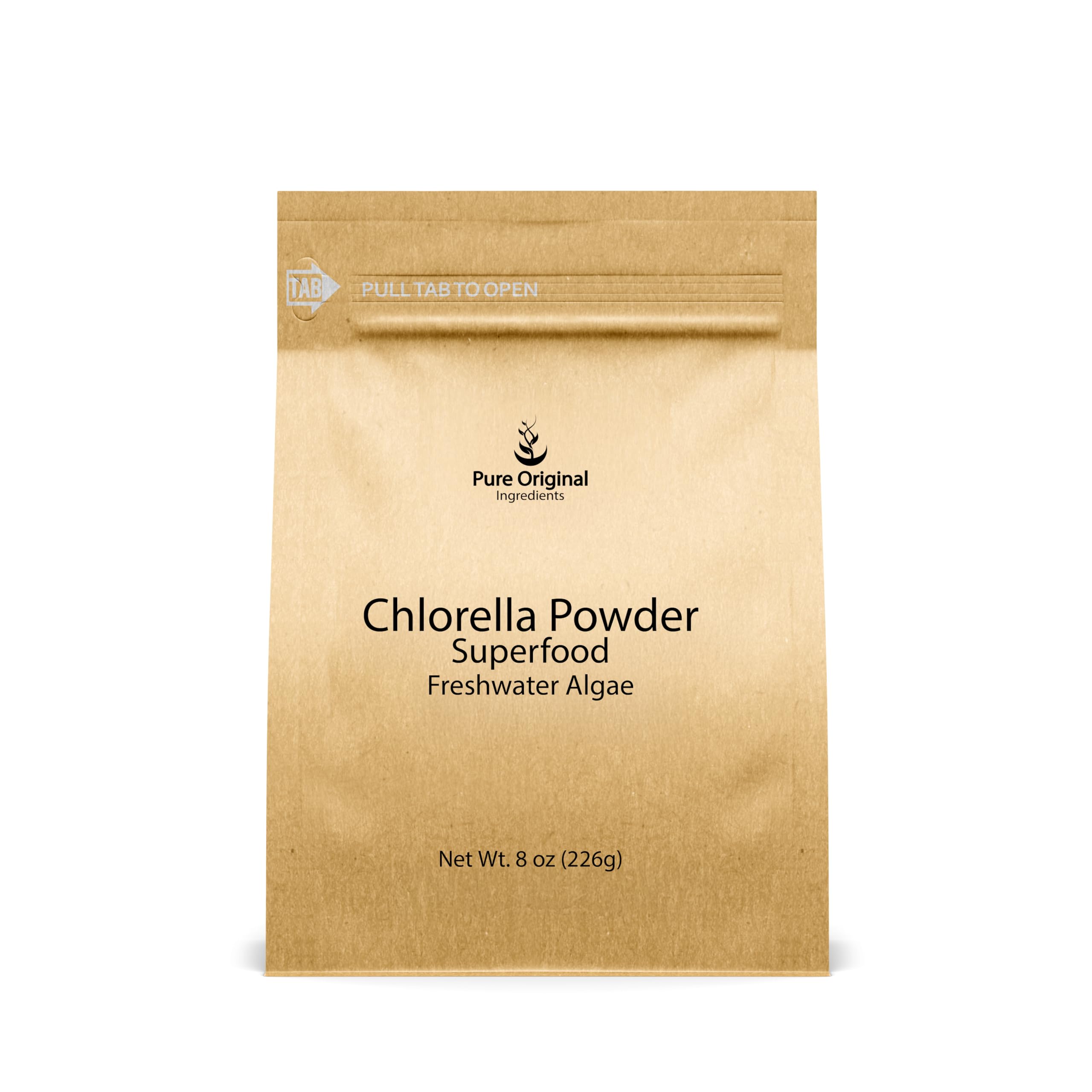 PURE ORIGINAL INGREDIENTS Chlorella Powder 249g front view