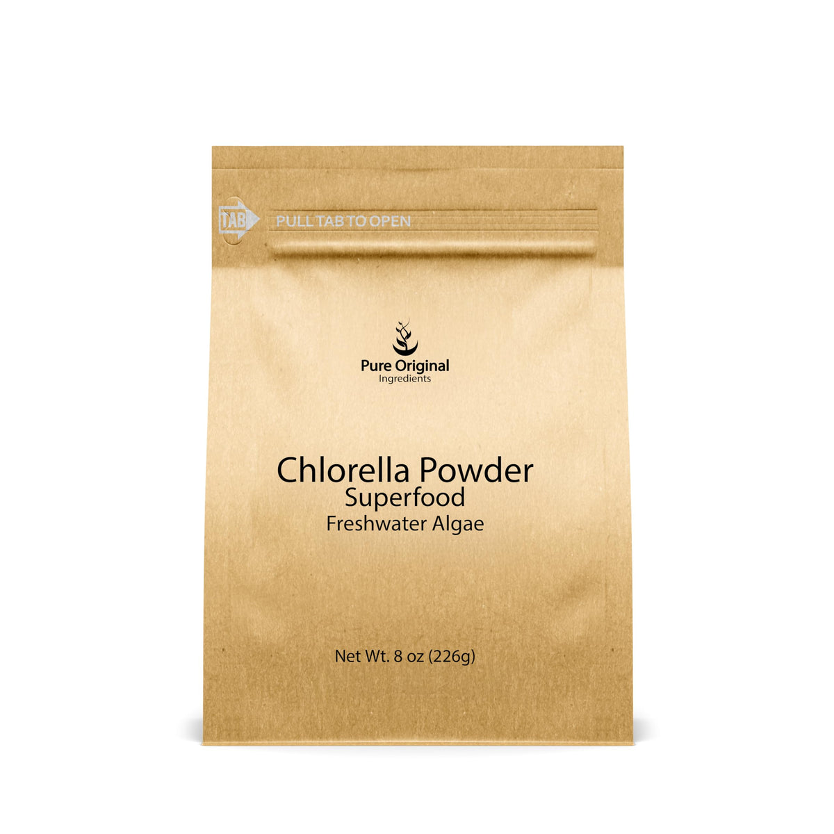 PURE ORIGINAL INGREDIENTS Chlorella Powder 249g front view