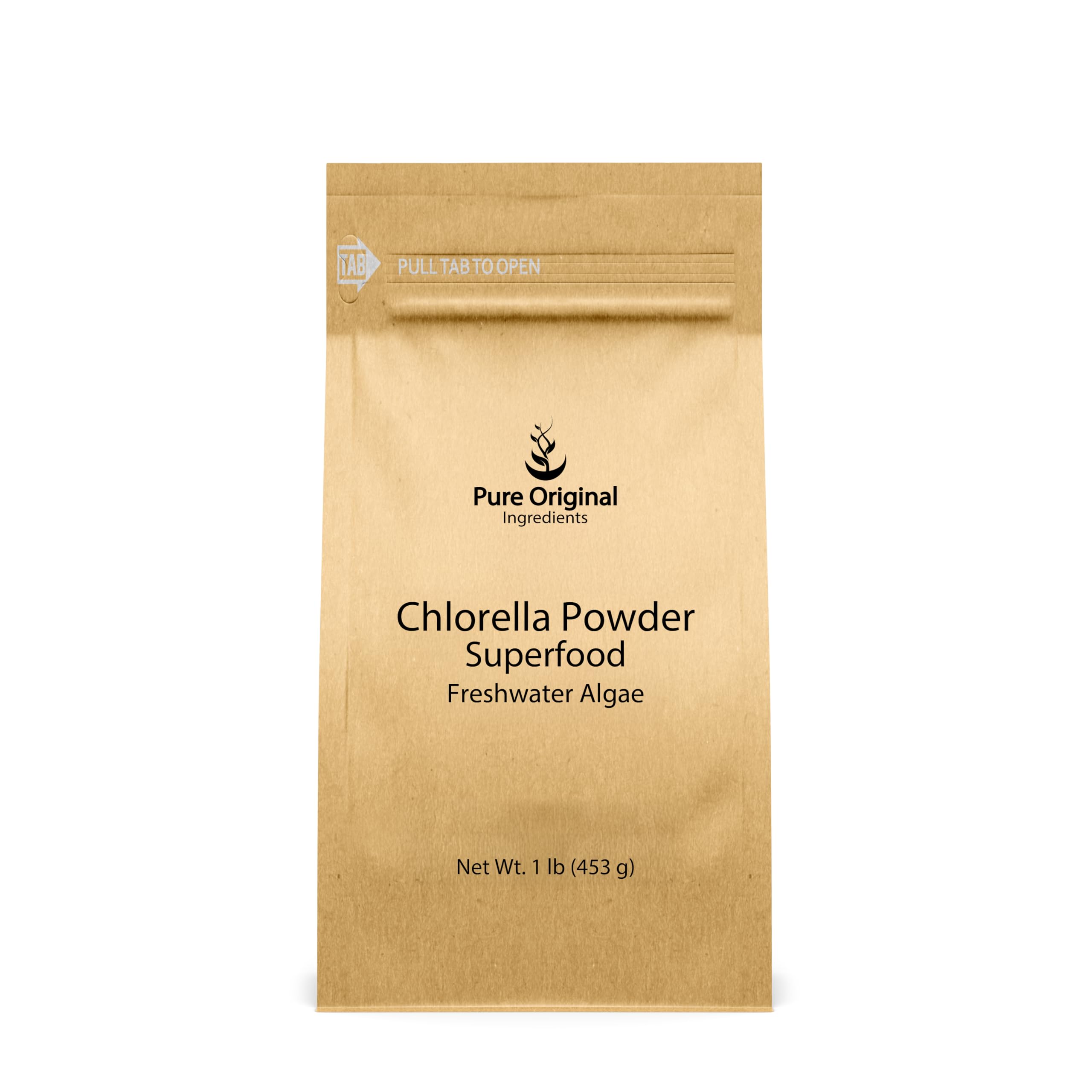 PURE ORIGINAL INGREDIENTS Chlorella Powder front view packaging