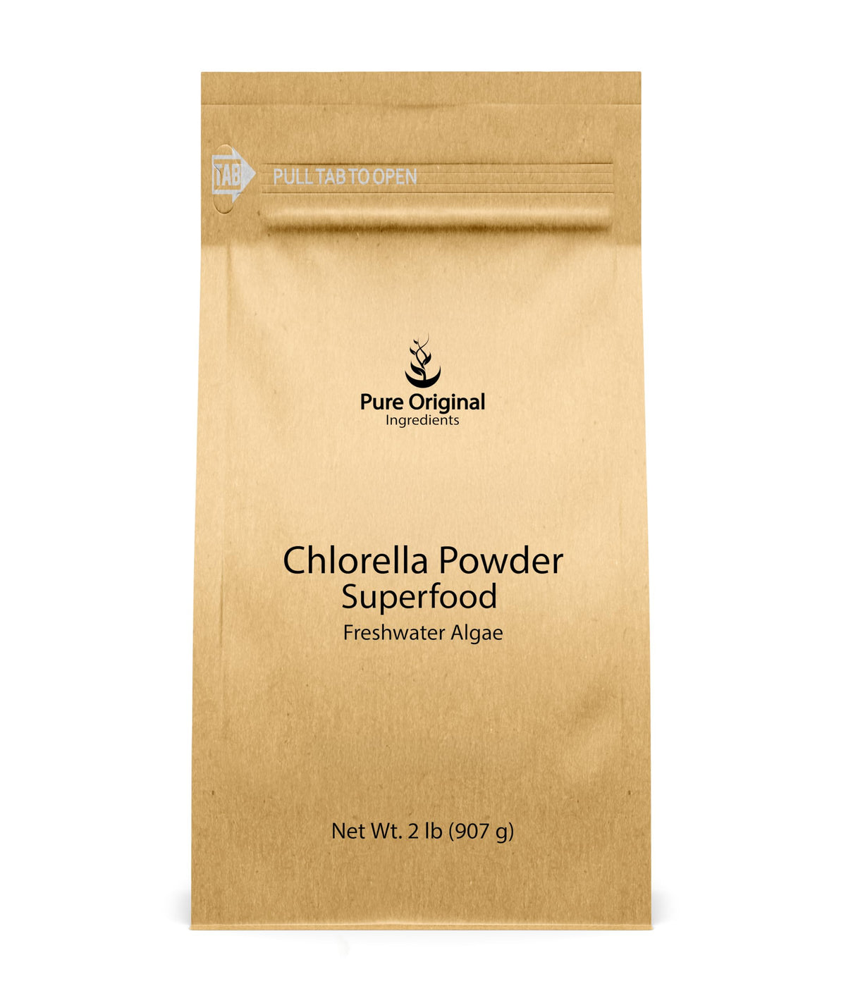 PURE ORIGINAL INGREDIENTS Chlorella Powder front view packaging