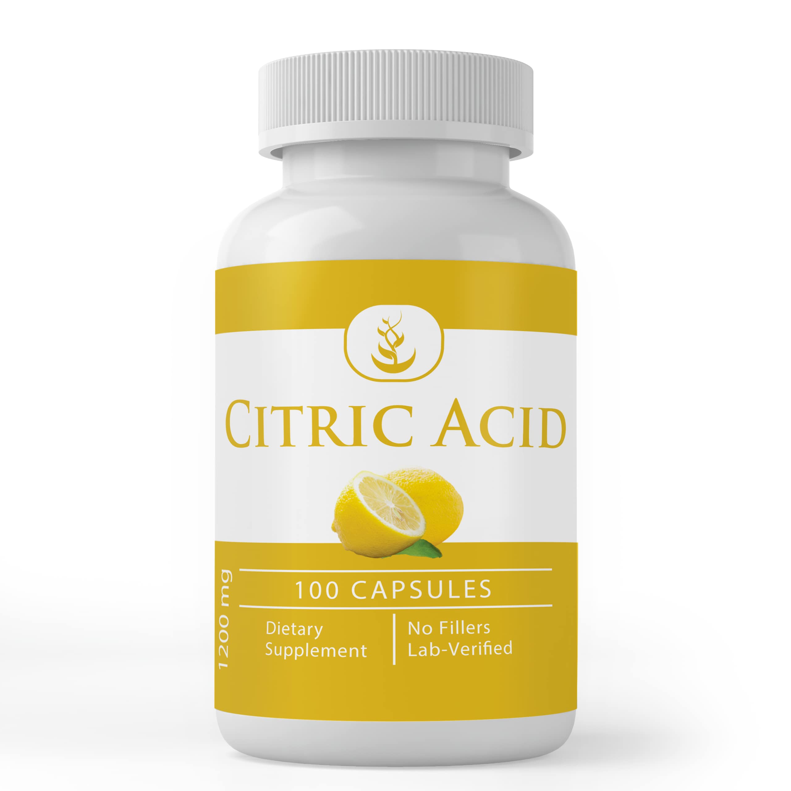 PURE ORIGINAL INGREDIENTS Citric Acid Capsules front view