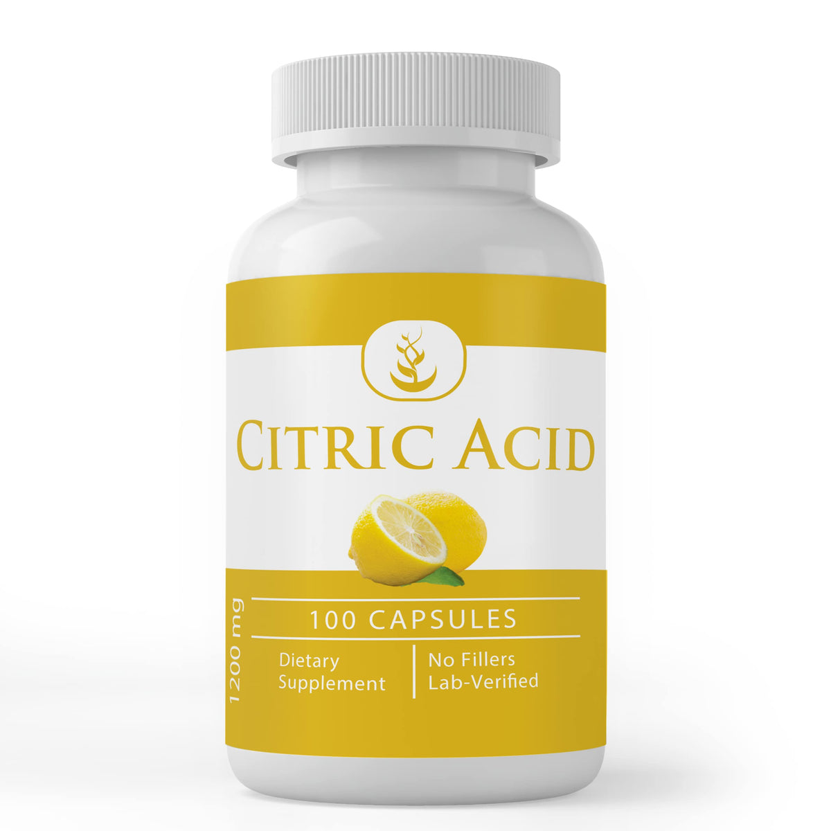 PURE ORIGINAL INGREDIENTS Citric Acid Capsules front view