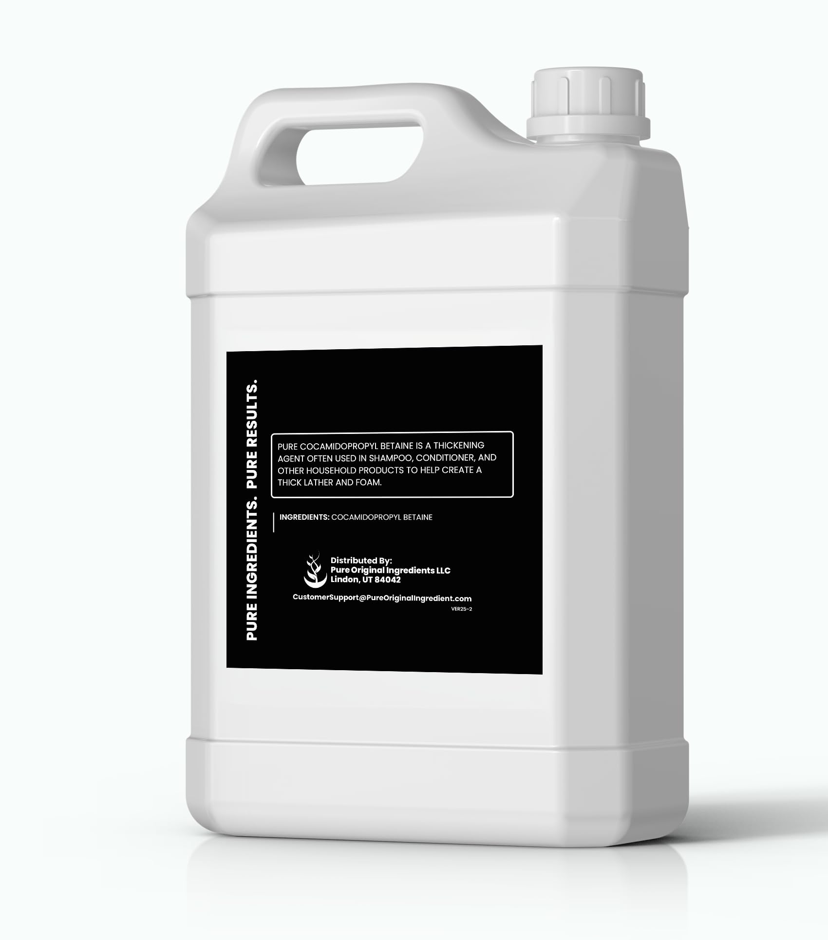 PURE ORIGINAL INGREDIENTS Cocamidopropyl Betaine side view with ingredient details