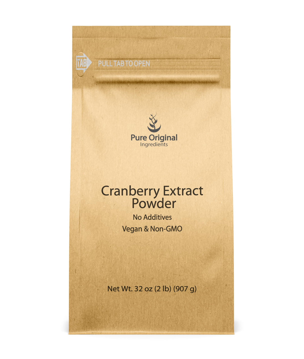 PURE ORIGINAL INGREDIENTS Cranberry Extract Powder front view packaging