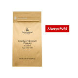 PURE ORIGINAL INGREDIENTS Cranberry Extract Powder scoop showing powder texture