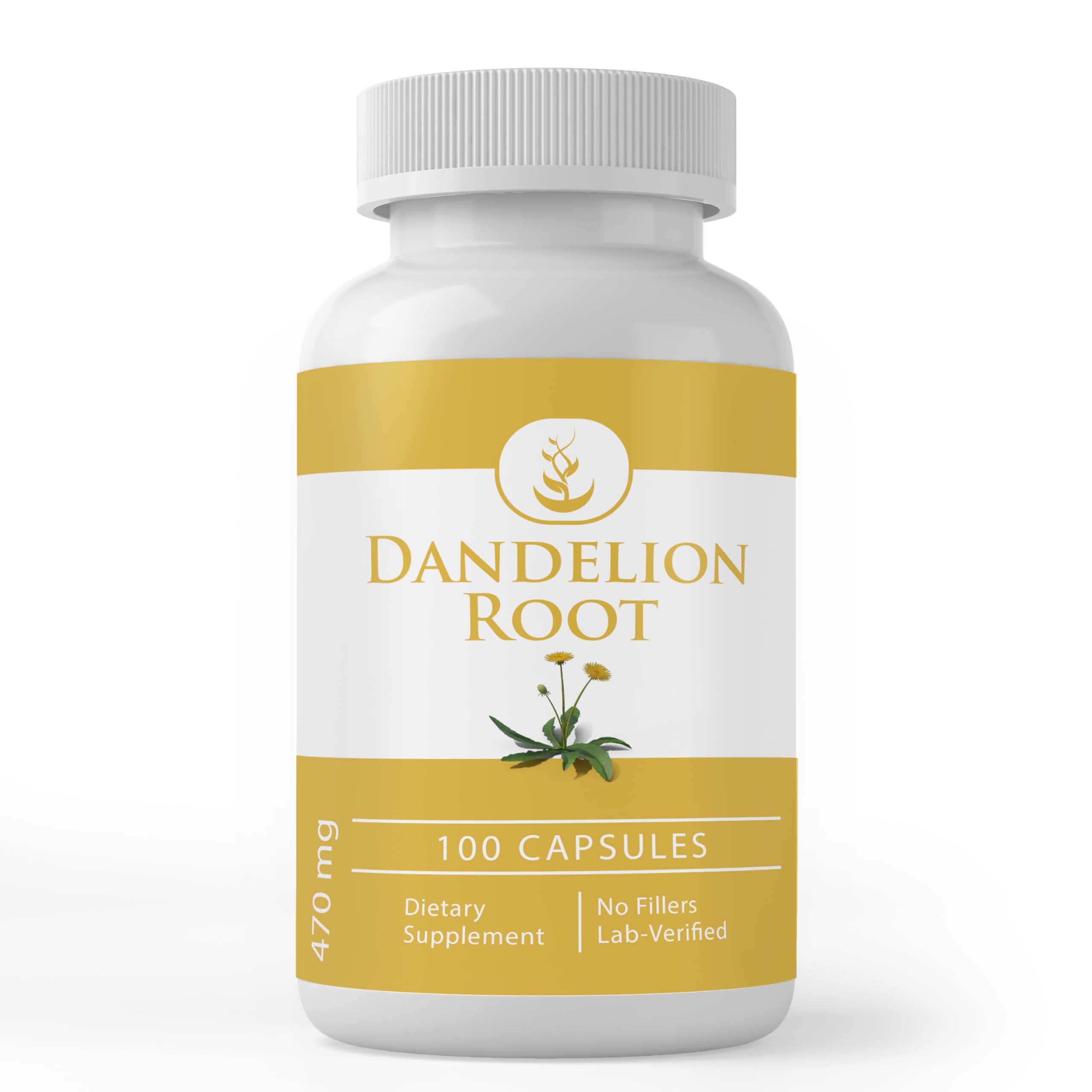 PURE ORIGINAL INGREDIENTS Dandelion Root Capsules front view