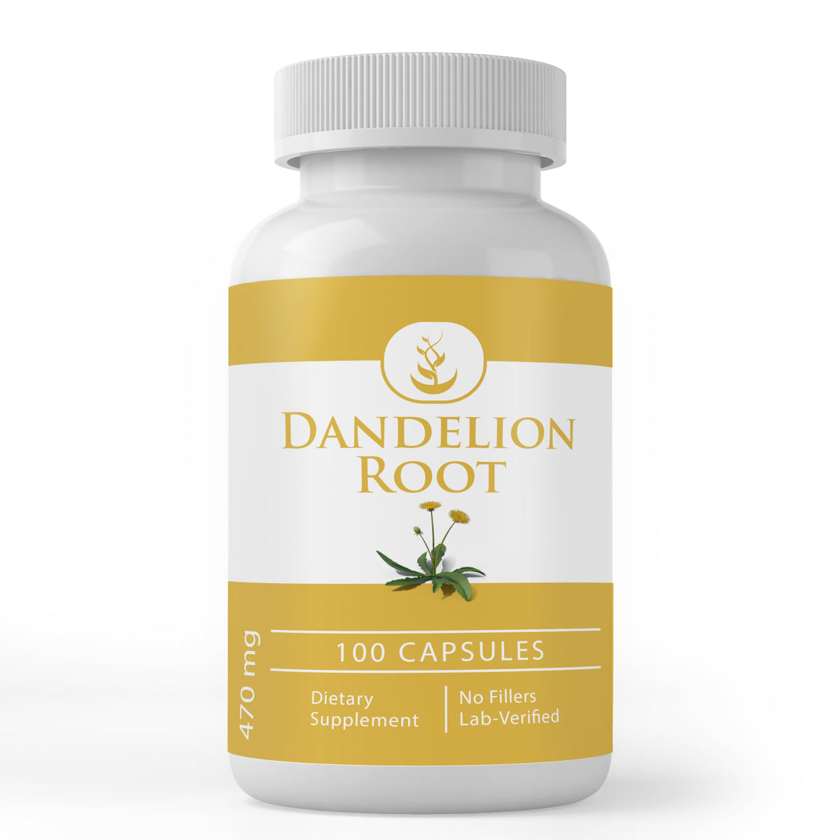 PURE ORIGINAL INGREDIENTS Dandelion Root Capsules front view
