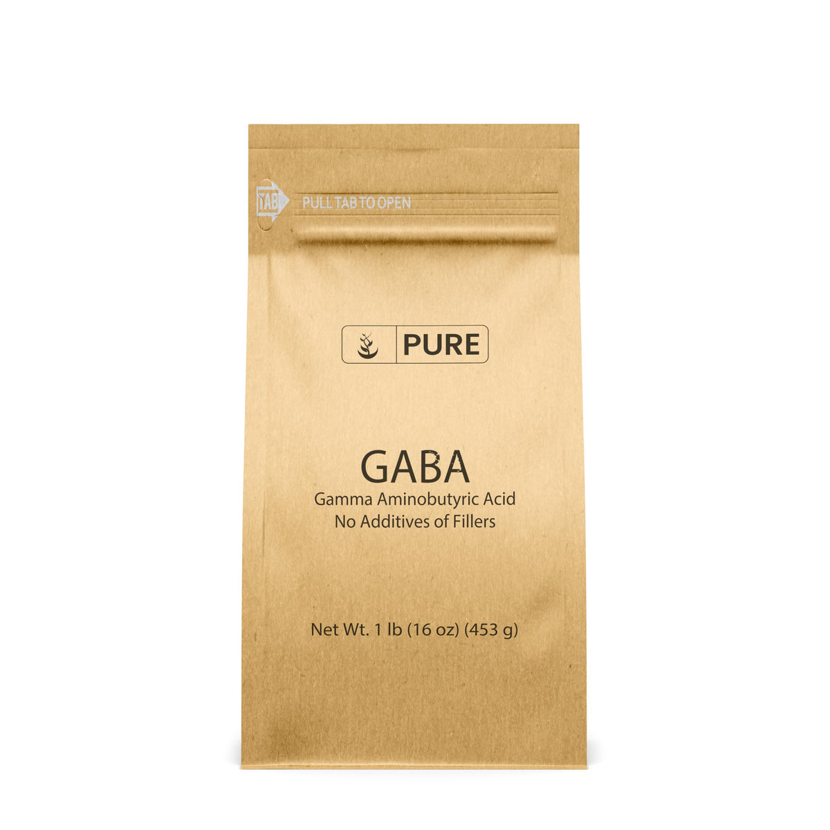 PURE ORIGINAL INGREDIENTS GABA Powder 472g front view