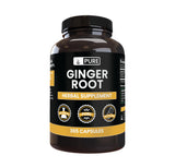 PURE ORIGINAL INGREDIENTS Ginger Root Capsules bottle front view