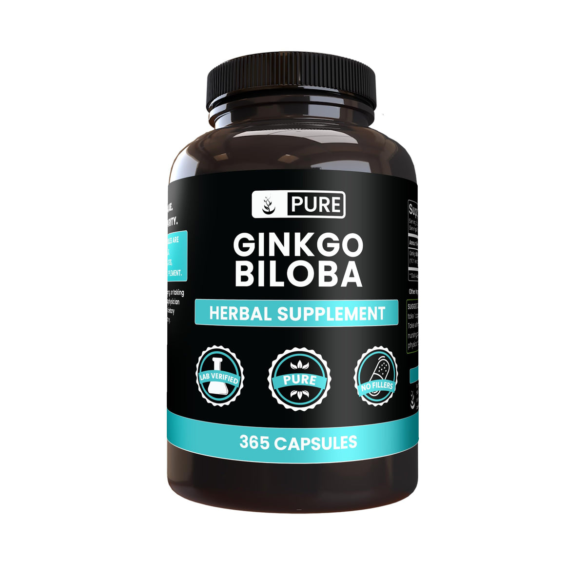 PURE ORIGINAL INGREDIENTS Ginkgo Biloba Capsules front view