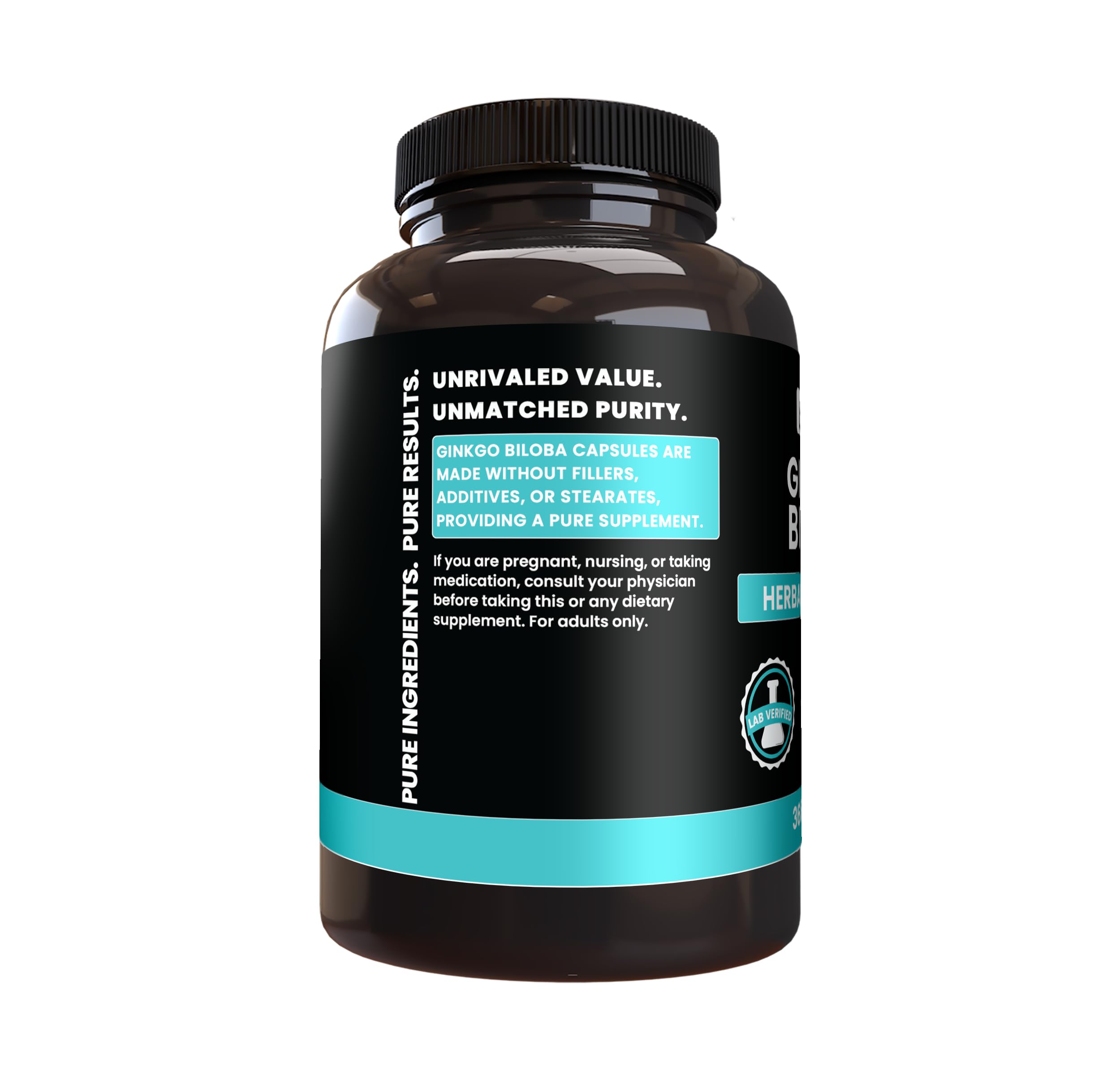 PURE ORIGINAL INGREDIENTS Ginkgo Biloba Capsules packaging