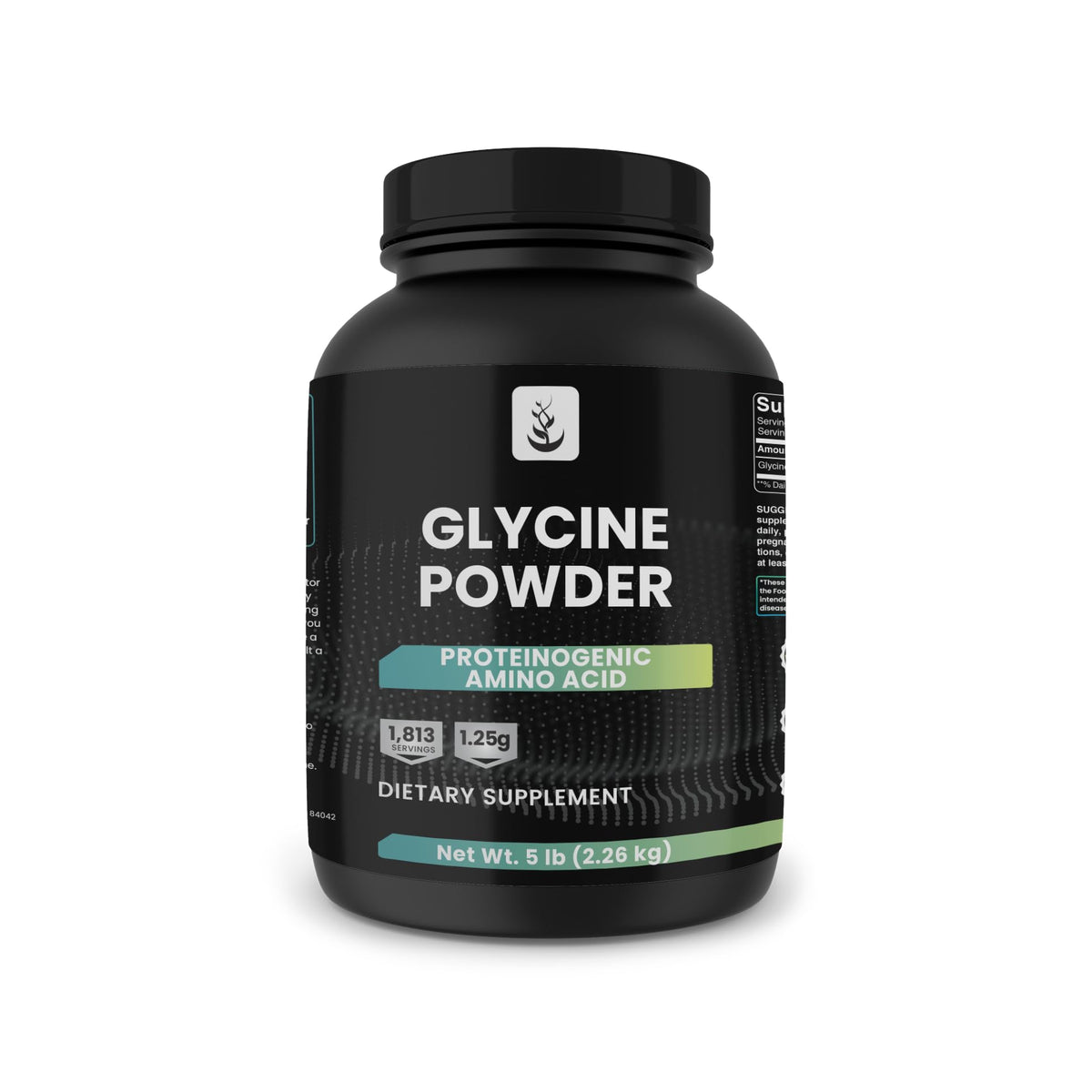 PURE ORIGINAL INGREDIENTS Glycine bulk powder front view