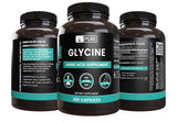 PURE ORIGINAL INGREDIENTS Glycine Capsules bottle side view